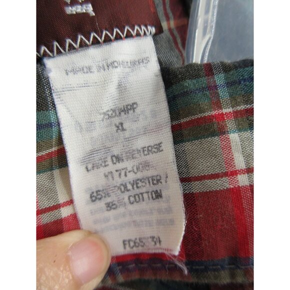 VINTAGE Wrangler Shirt XL Western Pearl Snap Plaid Cowboy Rodeo 80s 90s - Picture 9 of 10